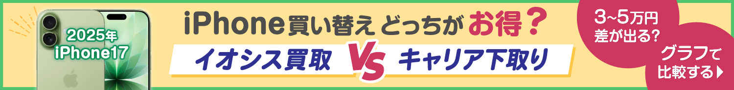 iPhoneの実質負担金比較